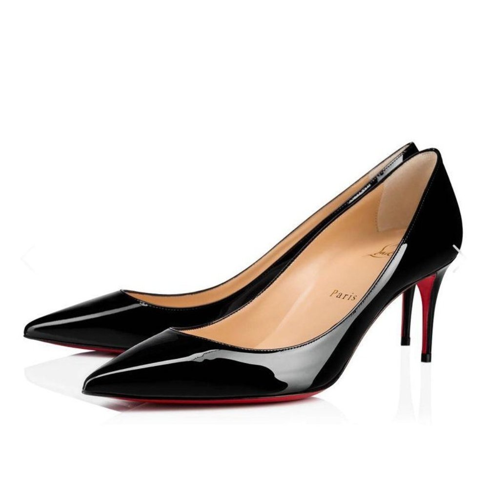 (Sold) Christian Louboutin DECOLLETE 554 Kate Blac - Picture 1 of 14